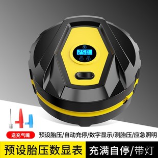 多功能12V数显大功率汽车轮胎打气泵筒 车载充气泵小型迷你便p携式