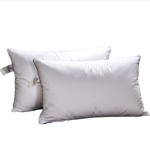 百思寒白鹅绒片羽绒枕头枕芯成人护颈枕单人学生宿舍舒适一对拍2