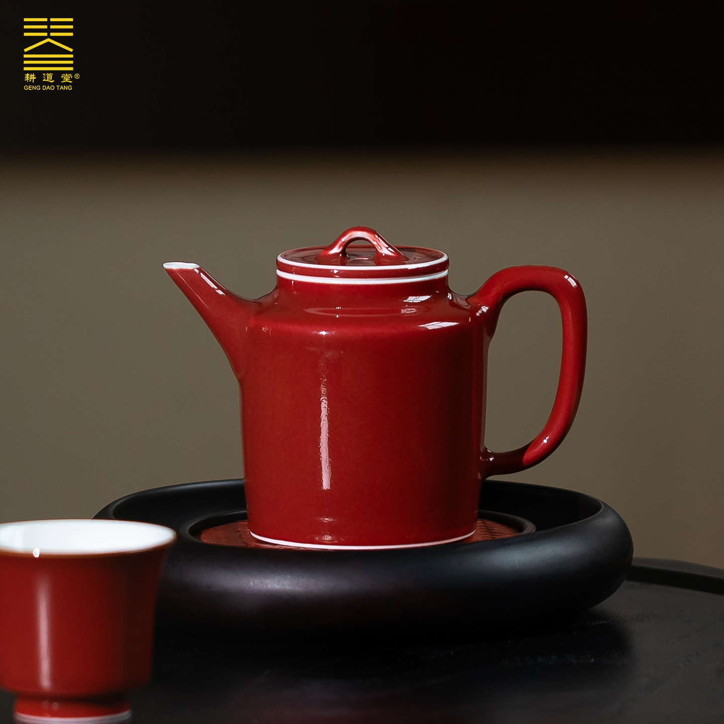 景德镇陶瓷茶壶高温单色釉