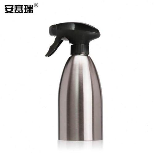 安赛瑞不锈钢喷壶304不锈钢喷油壶500ML喷水柱式油瓶浇水壶710606