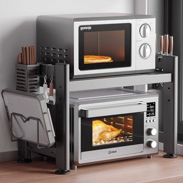 厨房多功能置物架微波炉电饭锅一体专用烤箱架子台面双多层收纳架,厨房/烹饪用具,微波炉置物架,淘宝优惠券,粉丝福利购,淘宝优惠卷