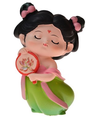 唐仕女古风女孩摆件桌面少女卧室中式人物书桌装饰品女生礼物闺蜜