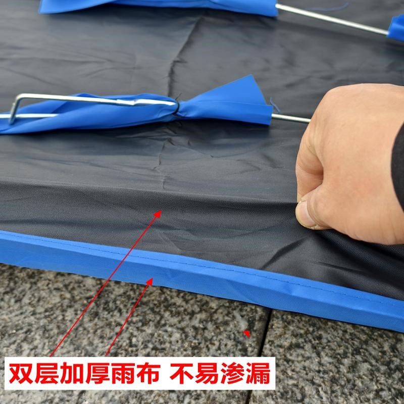 黑胶双层加厚雨布2.3米摩托车雨伞遮阳伞遮雨防晒男式超大折叠