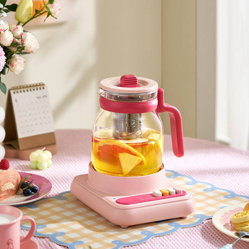 【政府补贴】蓝宝全玻璃养生壶办公室小型纯玻璃花茶壶家用多功能