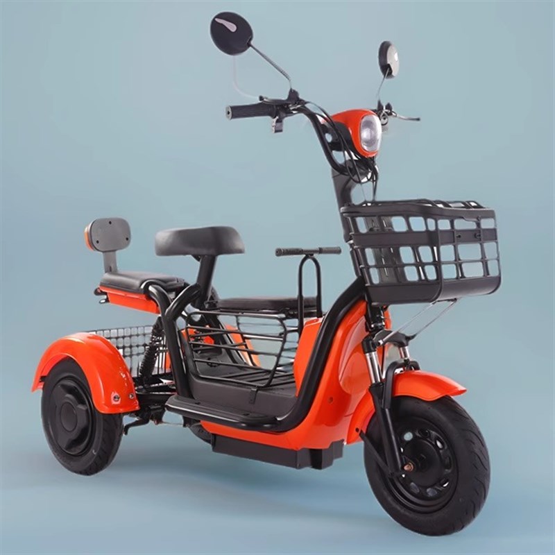 盈路达电动三轮车家用小型女士接送孩子电动车老年男士双人代步车