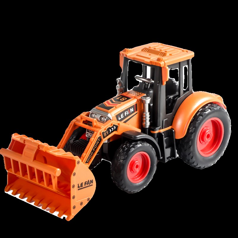 大号惯性农夫车夹木机拖拉机收割机农场工程车沙滩模型男孩玩具车