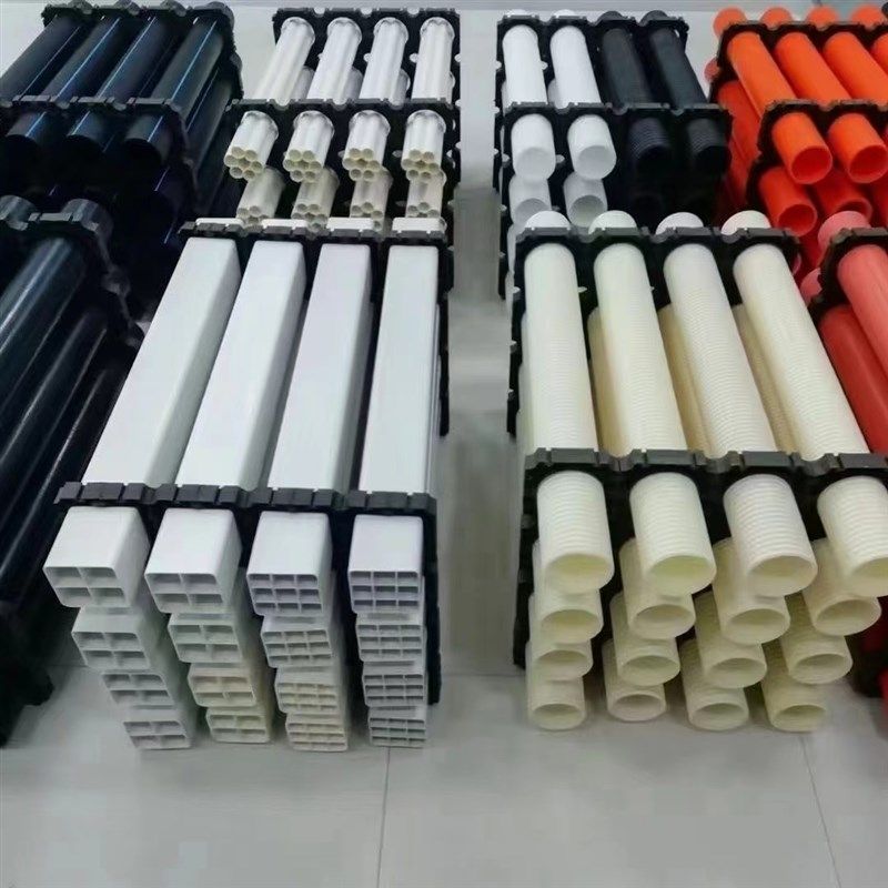 PVC电力管枕110排管固定支撑通信电力电缆整理器塑料200管枕 排卡