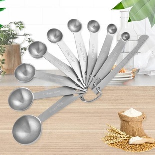 304不锈钢量勺1g2g3g5g4g克勺咖啡婴儿米粉克数勺子15ml定量奶粉