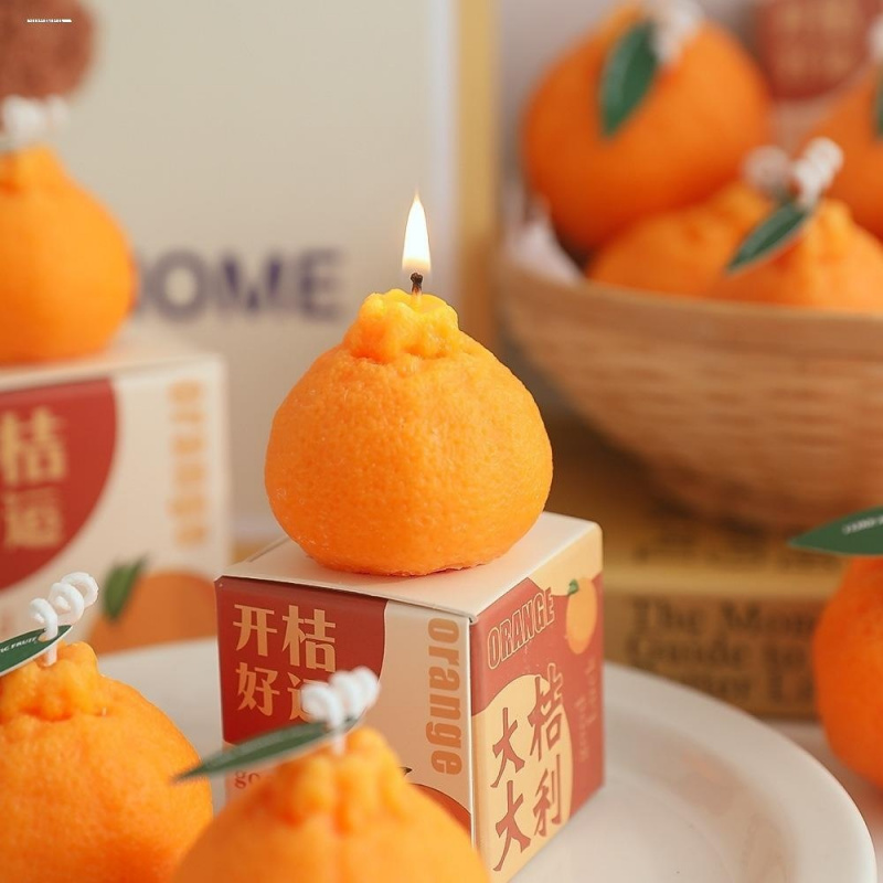 香薰蜡烛丑橘水果香氛candle创意