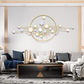 铁艺新中式 饰餐厅客厅卧室现代 饰品挂件装 家居挂饰欧式 墙饰壁挂装