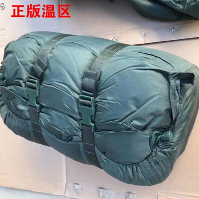 露营单人睡袋墨帐篷型绿区防寒睡垫睡袋卡扣户外保暖新款温冬保暖