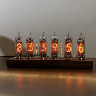 前苏联IN16辉光数码管时钟感应开关辉光灯迷你型电子管真辉光台钟