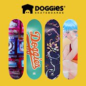 DOGGIES板面轻薄弹玻纤黑科技LTP变色专业滑板面双翘联名国产8.0