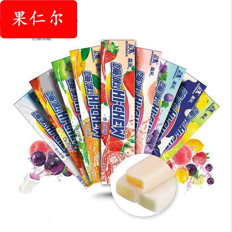 森永嗨啾好嚼软糖怀旧零食57克X12条奶味糖果年货糖果HI-CHEW奶糖