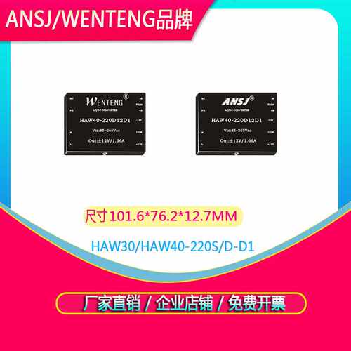 ANSJ电源模块HAW30-220S05D1 HAW30-220S12D1降压器HAW40-220S24