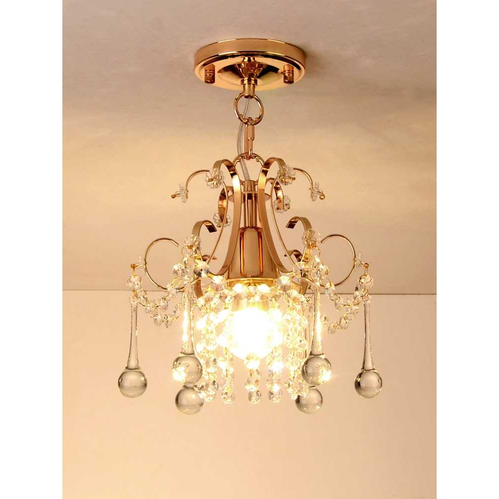 欧美式门厅过道餐厅吧台水晶小吊灯法式入户玄关卧室轻奢客厅灯饰