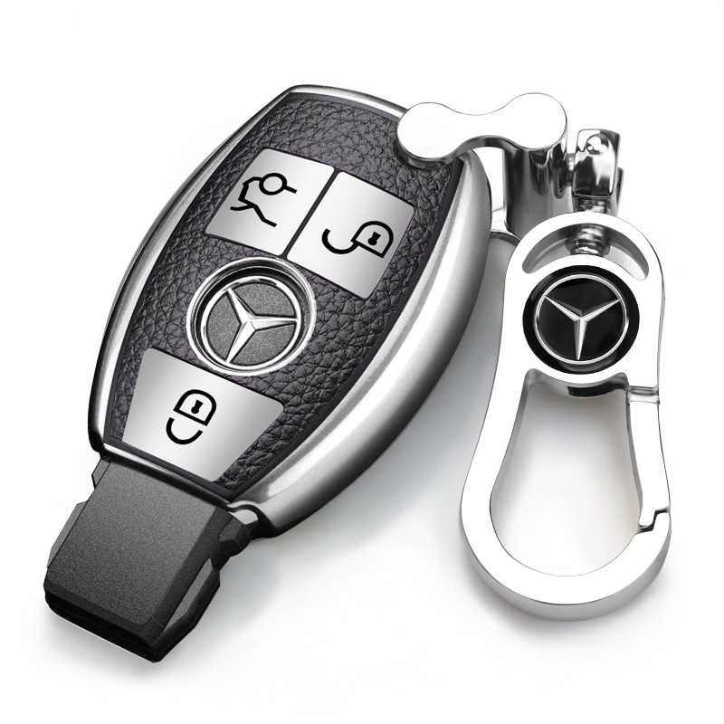 适用奔驰ML350钥匙套ML320/ml500/ML400老GL级GLK300/260包扣男女