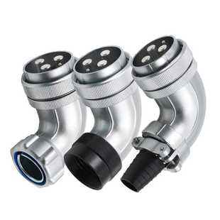 航空插头WS55 弯式 4芯7芯40芯53芯61芯TR TC威浦 插头 单个弯式