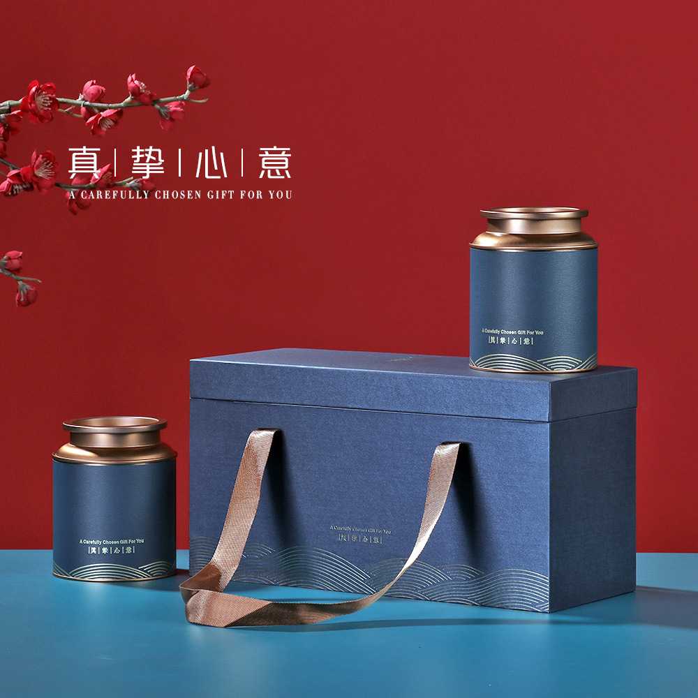 半斤装茶叶包装礼盒茶叶罐古树红茶毛尖云雾绿茶存茶铁罐空盒加印图片