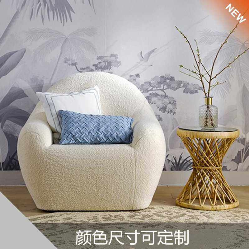 2021款胖墩单人沙发简约现代北欧民宿家用客厅卧室毛毛懒人沙发,电子元器件市场,其它元器件,淘宝优惠券,粉丝福利购,淘宝优惠卷