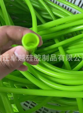 厂家定制夜光硅胶管渔具发光荧光硅胶套管绿色食品级硅胶管