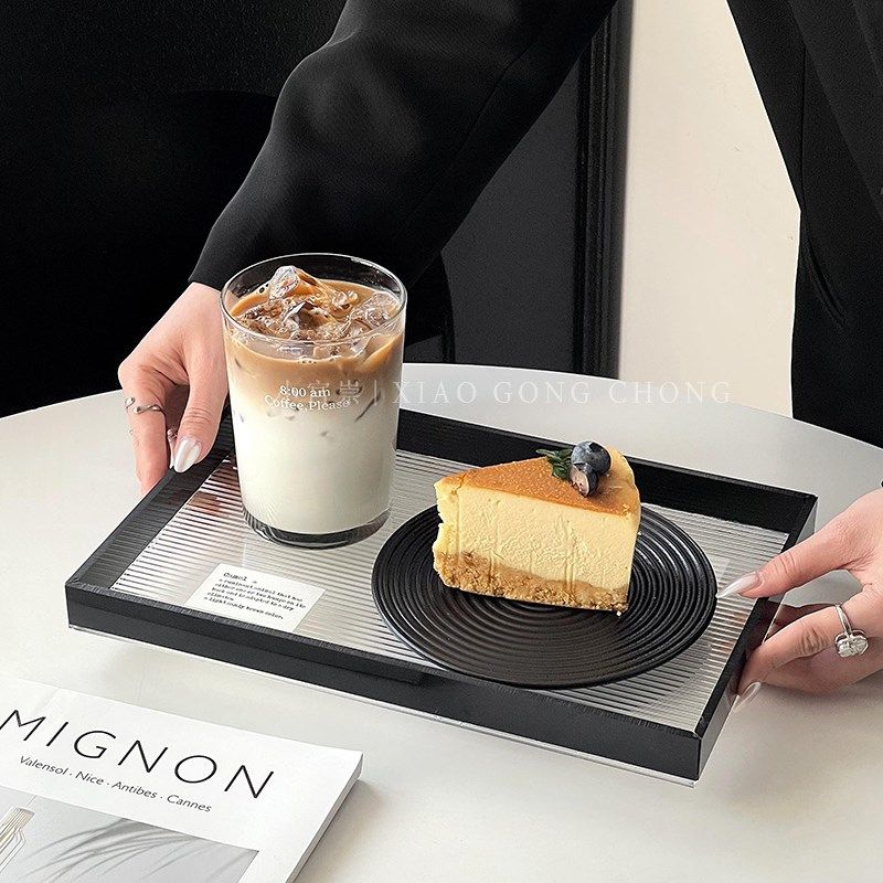 ins风亚克力长方形餐用托盘甜品C蛋糕盘高级感首饰香薰摆件收纳盘,餐饮具,盘,淘宝优惠券,粉丝福利购,淘宝优惠卷