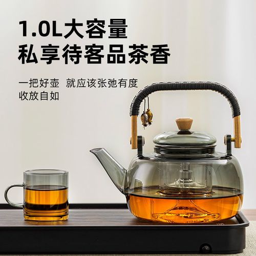 玻璃煮茶壶可明火电陶炉2024新款围炉耐高温提梁烧水壶.养生茶器
