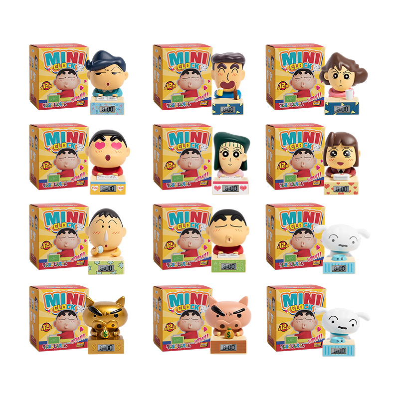 麦和蜡笔小新春日部系列mini时钟