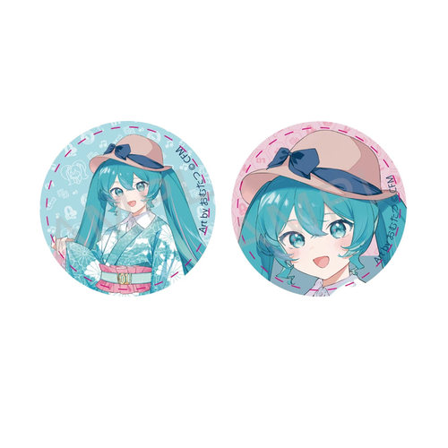 初音未来×甲州印传吧唧徽章