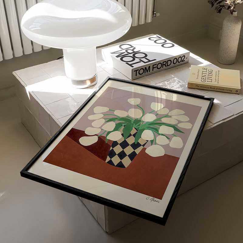 繁花似锦 北欧小镇莫兰迪趣味花瓶装饰画植物花卉中古挂画客厅,玩具/童车/益智/积木/模型,垂直悬浮玩具,淘宝优惠券,粉丝福利购,淘宝优惠卷