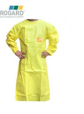 微护佳3000黄色YE30-W-99-214-00带袖围裙安思尔防化学品反穿围裙