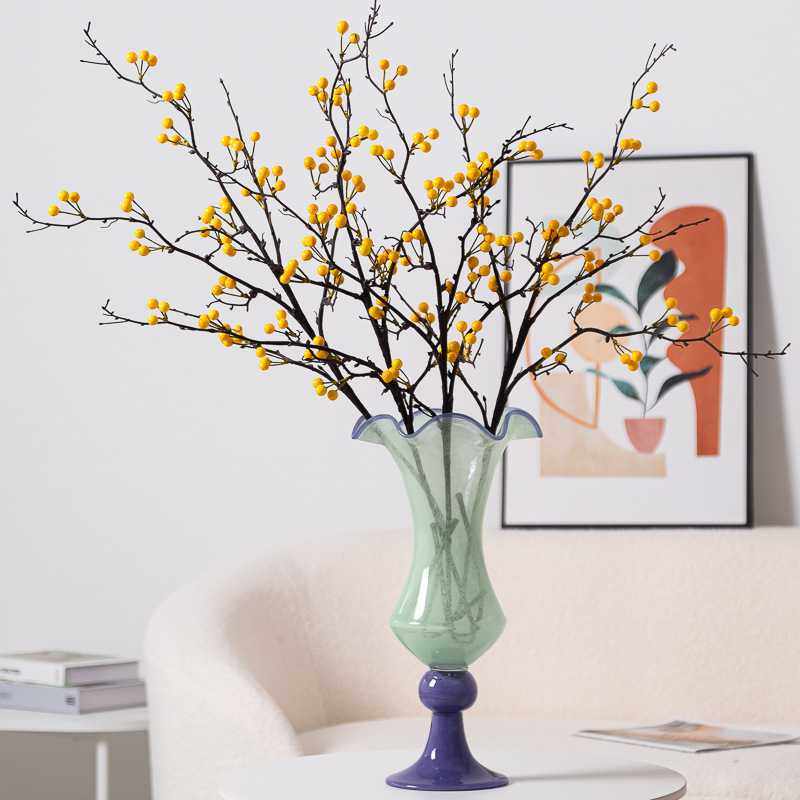 复古风中古法式餐桌铃兰手工琉璃玻璃花瓶高脚花器摆件插花装饰品,玩具/童车/益智/积木/模型,垂直悬浮玩具,淘宝优惠券,粉丝福利购,淘宝优惠卷