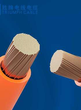 胜牌绝缘XLPE低烟无卤EV95mm车内高压线动力电缆耐压耐磨阻燃橙色