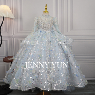 女童礼服高端轻奢小众儿童主持人花仙子公主裙花童婚礼钢琴演出服