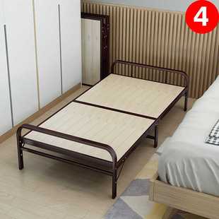 家用单人折叠床80cm出租房简易午睡小床宿舍1米铁架陪护床硬板床