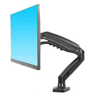 电脑显示器支架单屏桌面台式显示屏幕底座升降伸缩机械悬臂无孔架