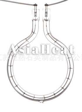球拍型 230V 750W 压膜机卤素管 750瓦红色石英玻璃红外线发热管