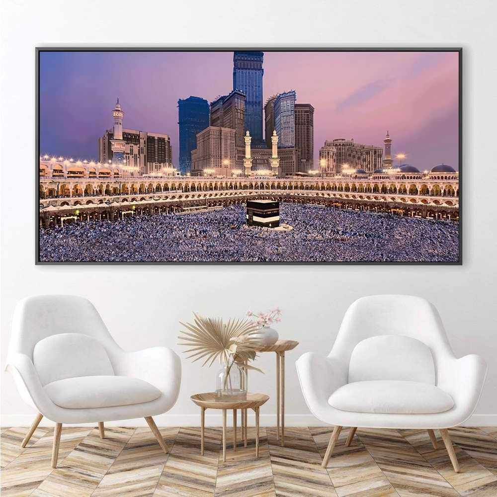 客厅沙发背景墙装饰画现代简约建筑图案卧室床头挂画横版画晶瓷画