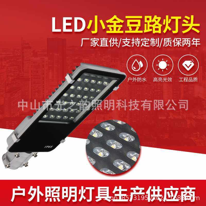 跨境LED路灯头户外防水小金豆30W50W80W100W大功率路灯头