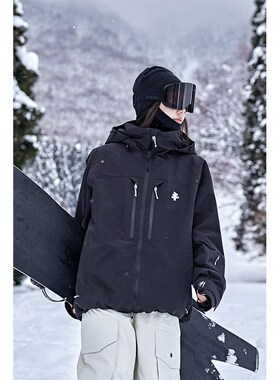 awka单板滑雪服女款男士3L防水加厚防寒外套2025新款滑雪上衣