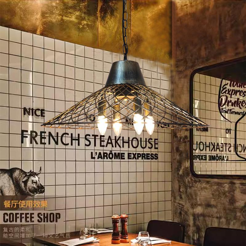 工业风吊灯创意个性餐厅灯饭店火锅店咖啡厅店铺商用复古铁艺吊灯