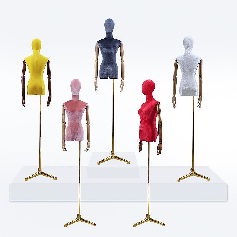 韩版包布半身模特女 模特道具 橱窗服装模特五彩模特展示架