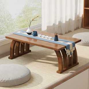 中式茶桌飘窗小茶几榻榻米简约窗台阳台矮飘小型桌子楠竹厂家