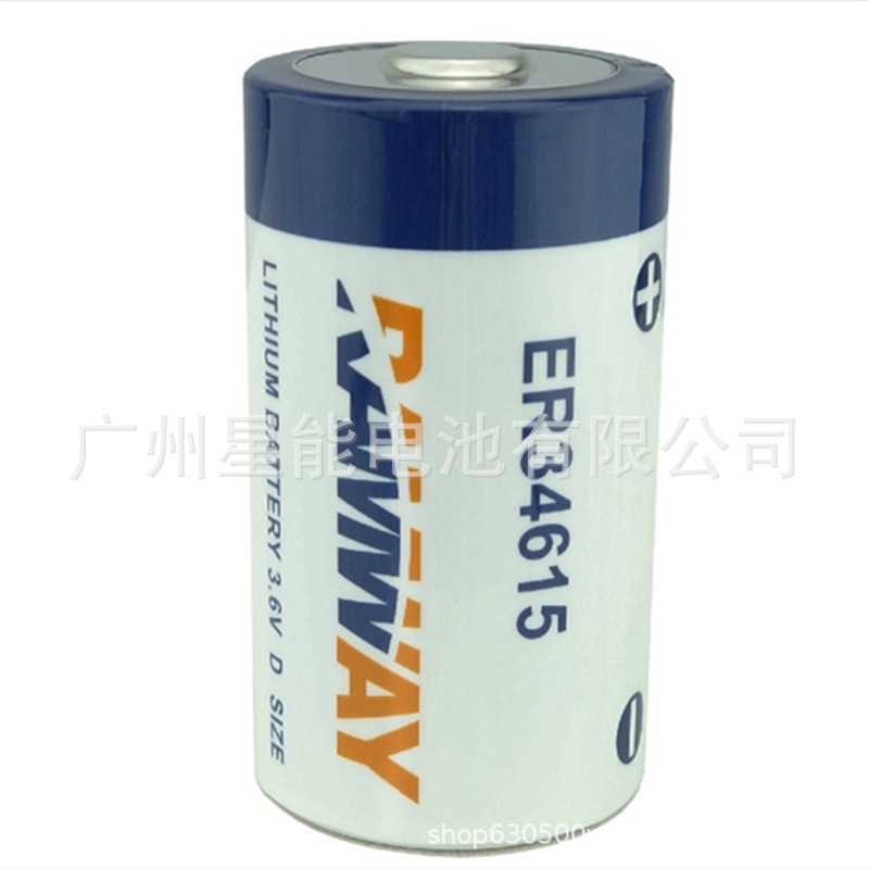 Ramway睿亦ER34615锂亚功率型电池3.6V适用智能水表汽表电子产品