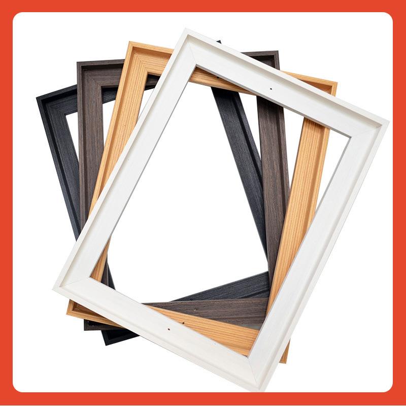 ∈L型实木油画框布框油画外框 丙烯画框定 制定 做装裱边框数字