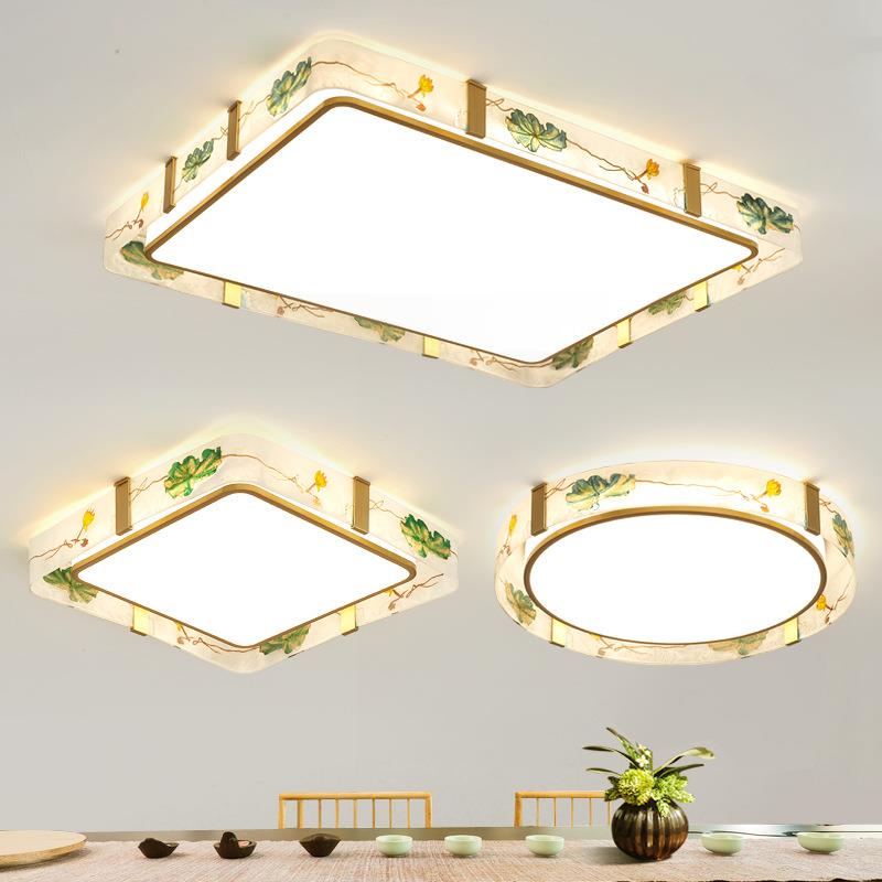 简约现代大气新中式客厅灯主灯吊灯led吸顶灯灯具大全2021新款