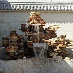 太行山奇石 厂家 园林景观千层石庭院摆件石头雕塑可