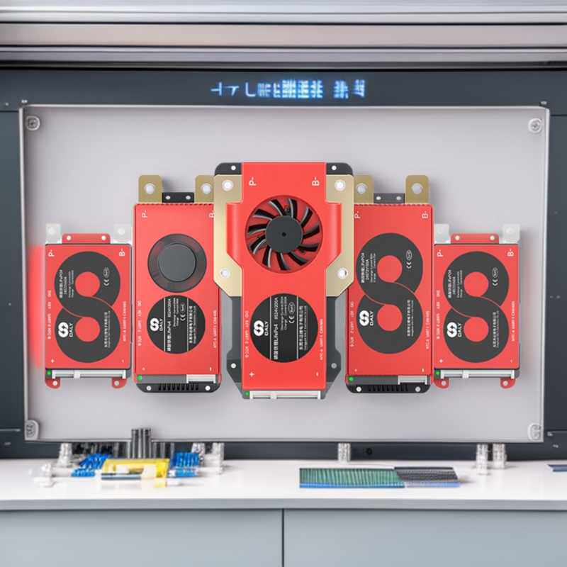 达锂锂电池保护板智能板铁锂16串48V定制钥匙开关控放电MOS保护板