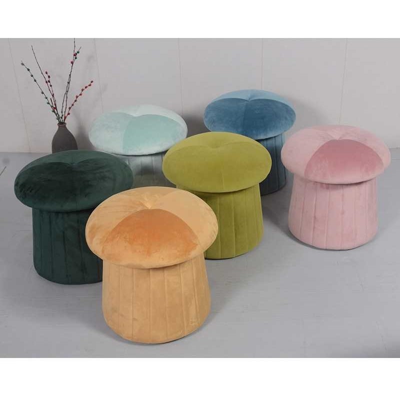2020时尚北欧意大利绒布换鞋凳客厅凳艺术现代简约蘑菇凳,家庭/个人清洁工具,地垫,淘宝优惠券,粉丝福利购,淘宝优惠卷