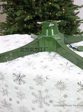 新款仿真圣诞树户外加密装饰360cmPE商场节日装饰绿色旋转脚